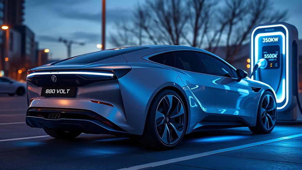 800v batteries 350kw charging