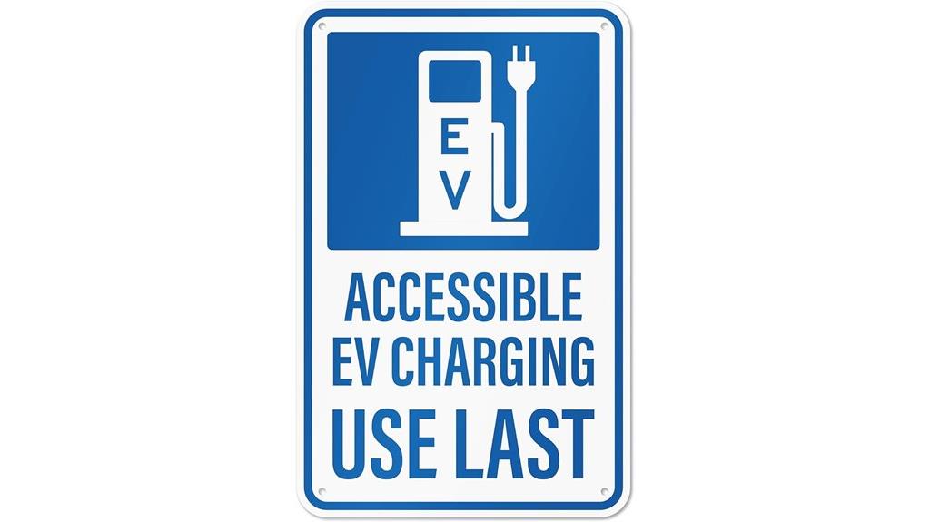 accessible ev parking sign