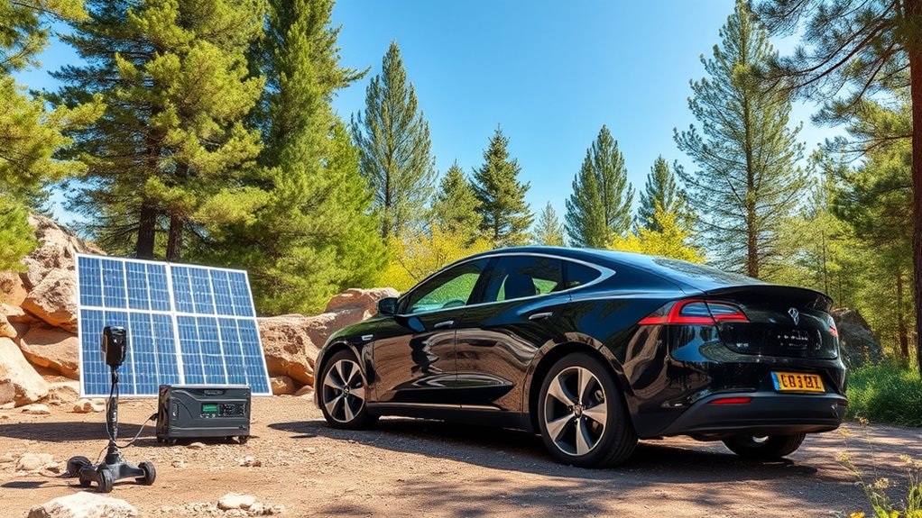 charging electric cars off grid