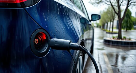 charging ev safely in rain