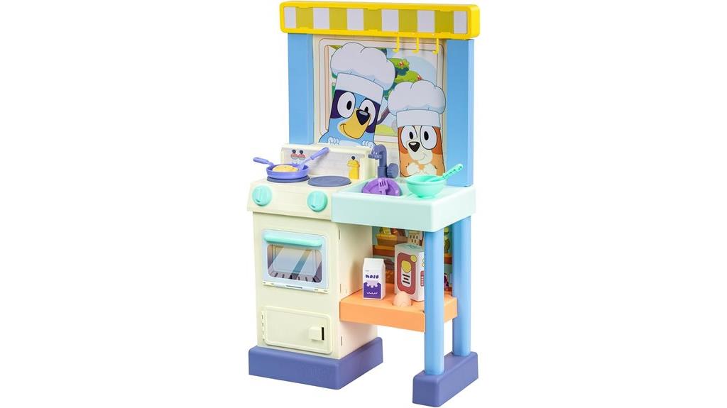 colorful bluey play kitchen