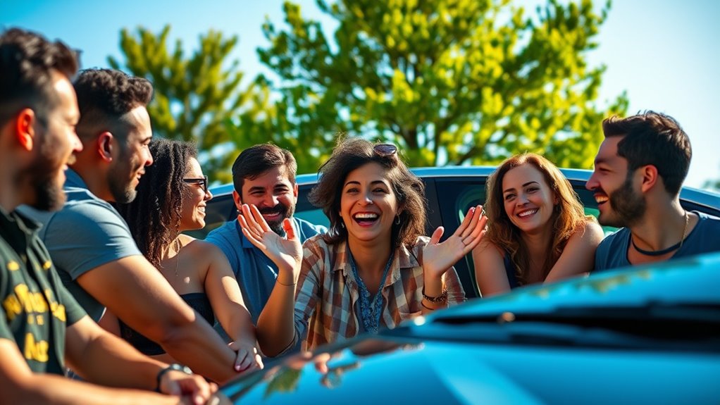 discussing evs with friends