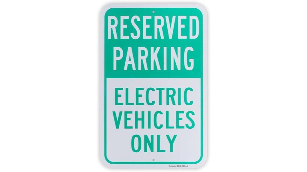 electric vehicle parking sign