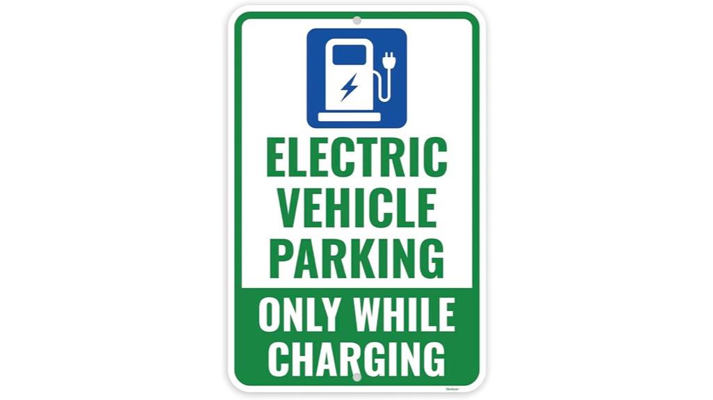 electric vehicle parking sign