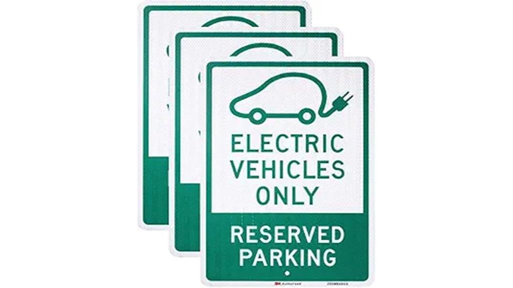 electric vehicle parking sign