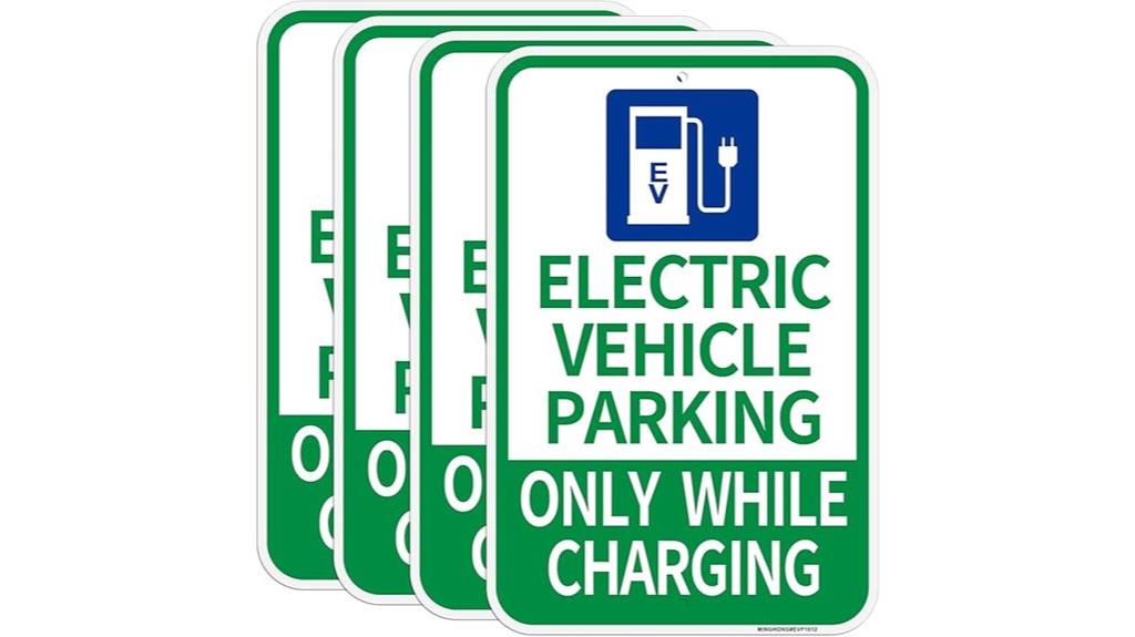 electric vehicle parking signs