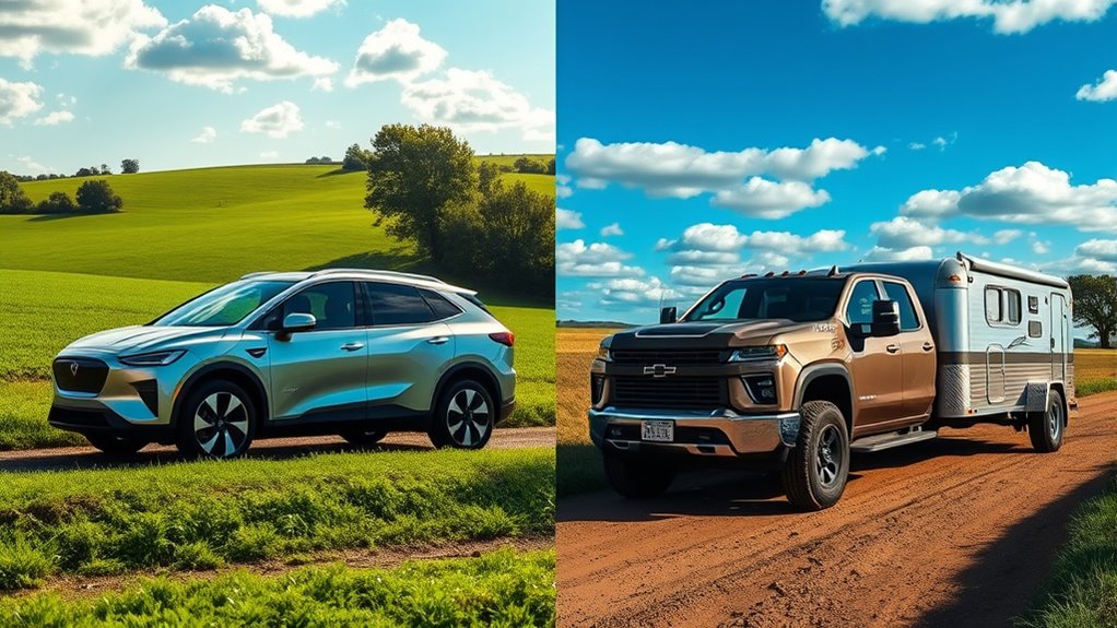 electric vs gas towing