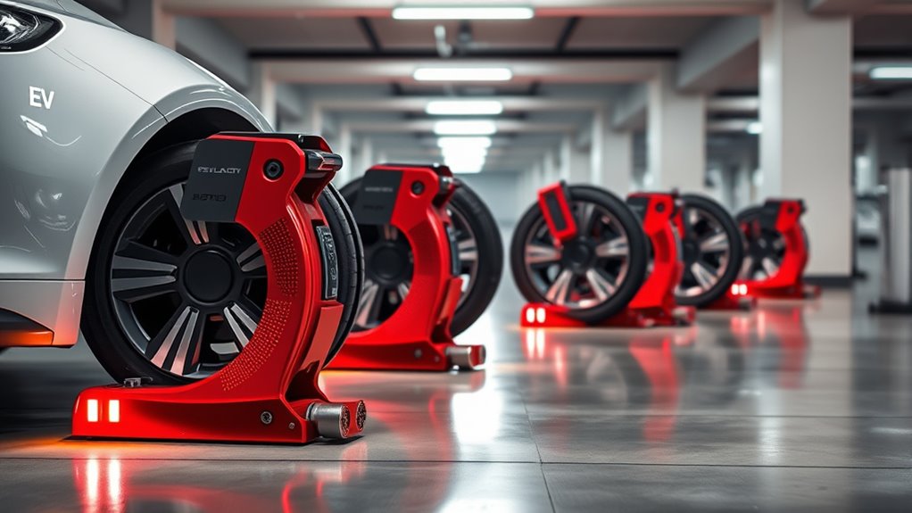 ev garage wheel lock selection