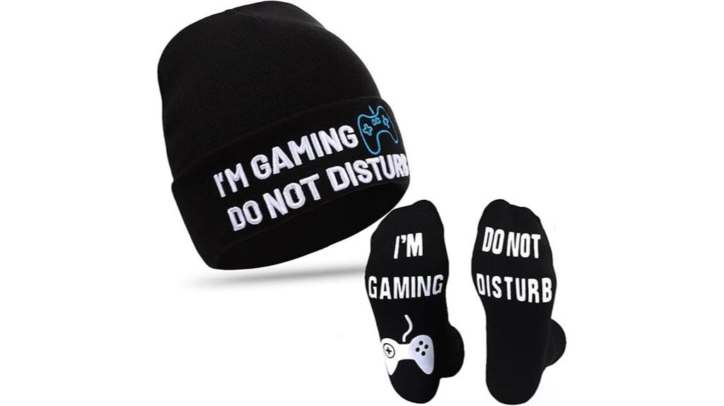 gaming themed sock hat