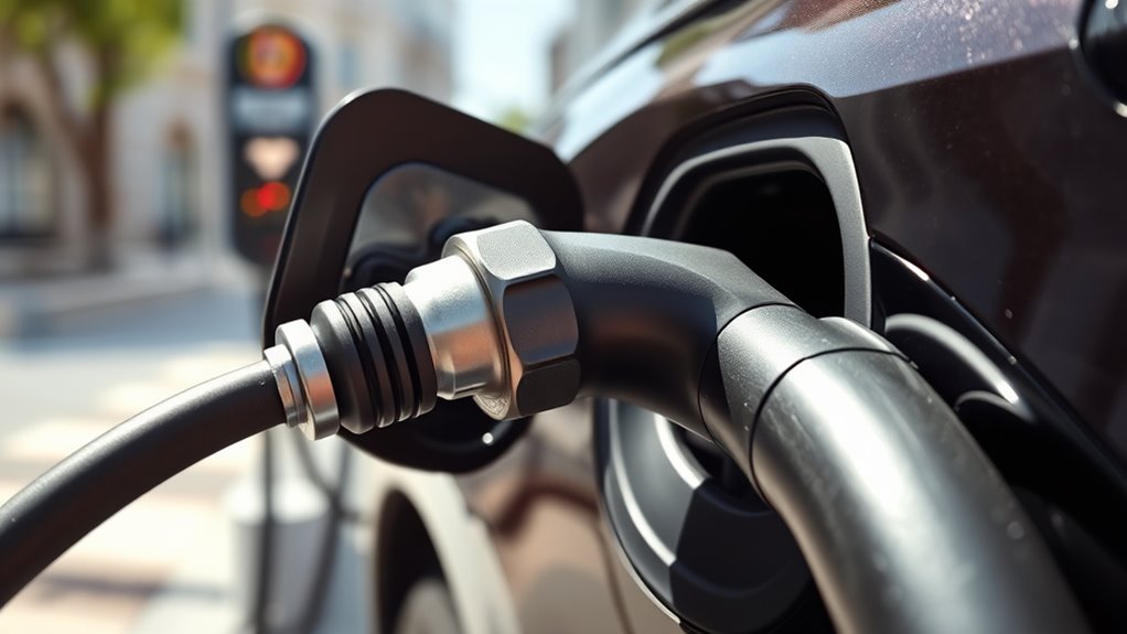 handling stuck ev charging cables