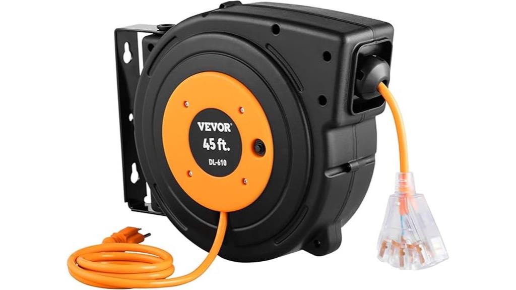 heavy duty 45 ft extension reel