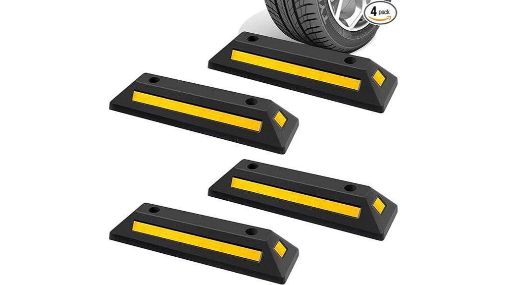 heavy duty garage parking stops