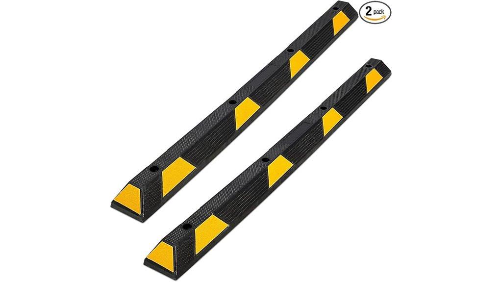 heavy duty rubber wheel stoppers