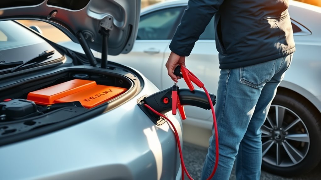 jump starting evs 12v system