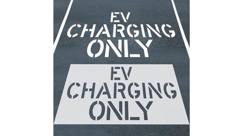 large ev parking sign