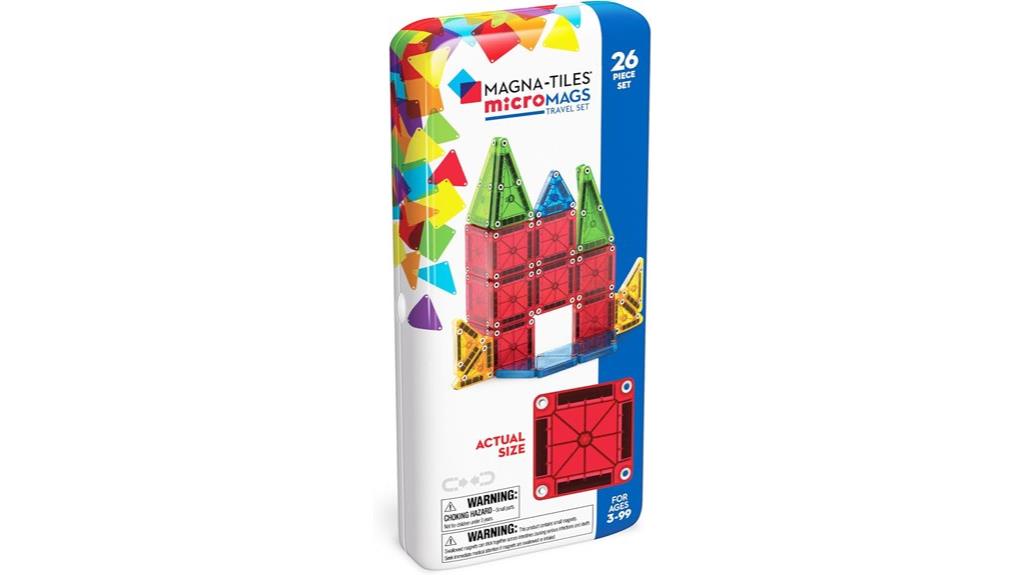 magnetic construction travel set