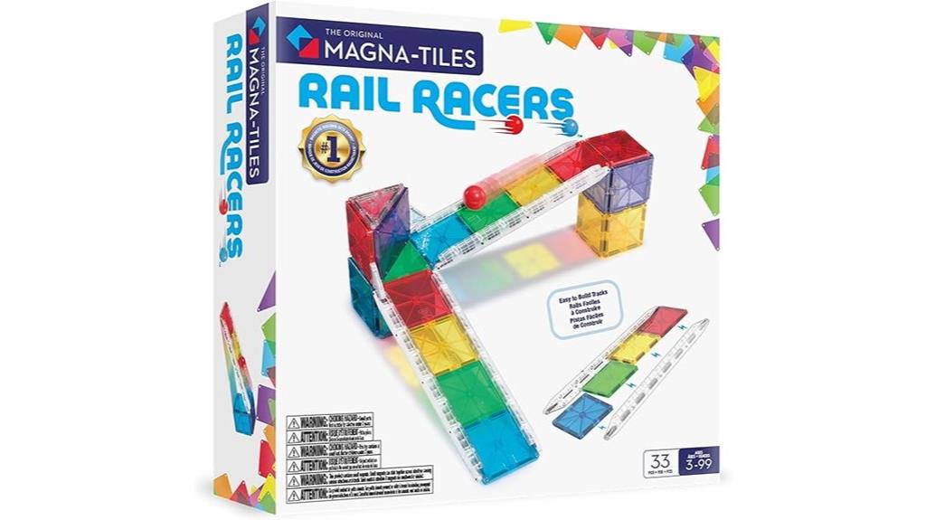 magnetic rail building set
