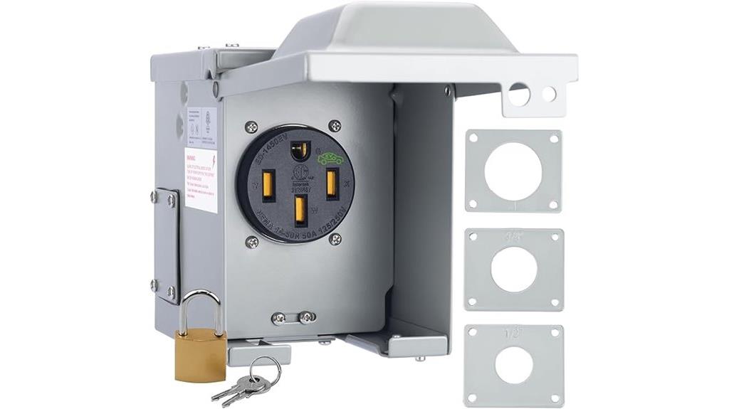 outdoor 50 amp ev outlet