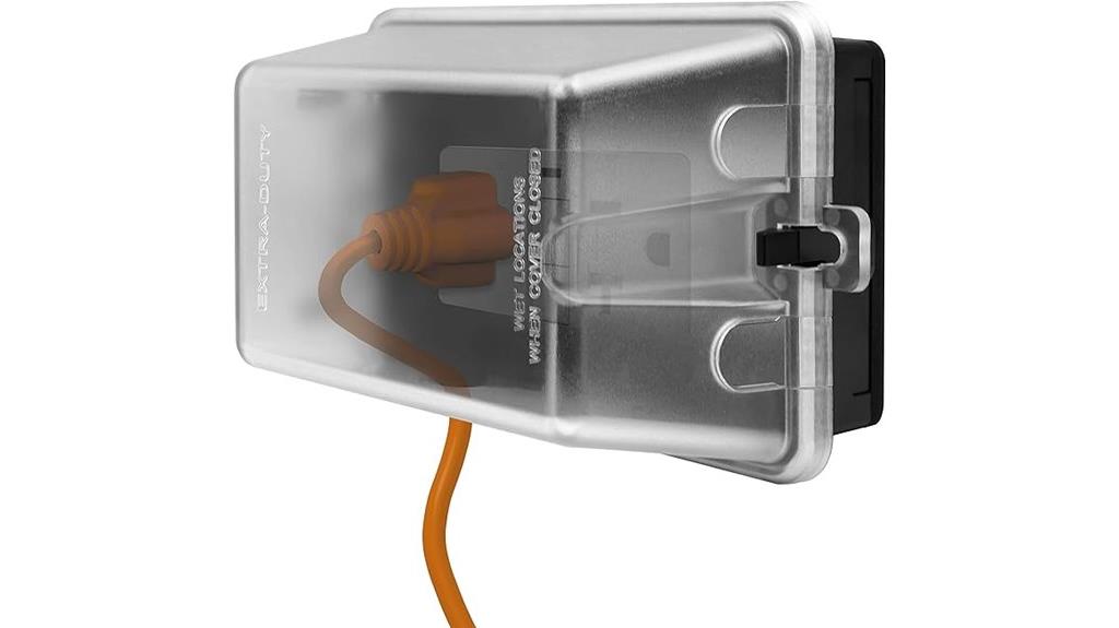 outdoor receptacle weatherproof enclosure