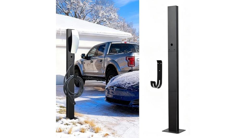 outdoor tesla j1772 pedestal