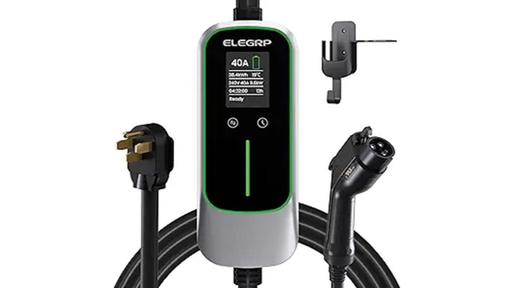 portable 40 amp ev charger