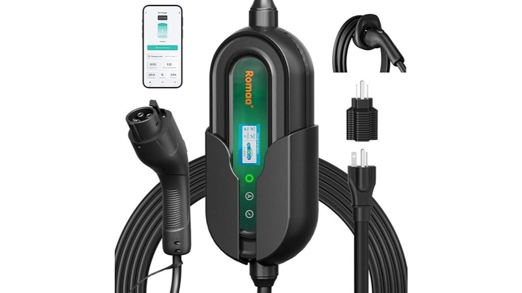 portable ev charger cable
