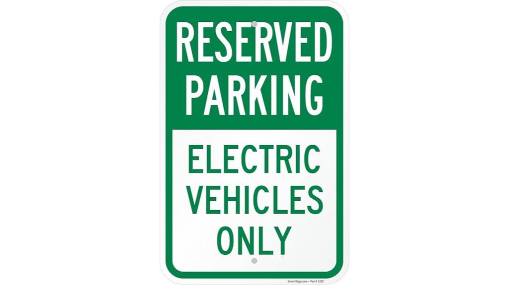 reserved electric vehicle parking
