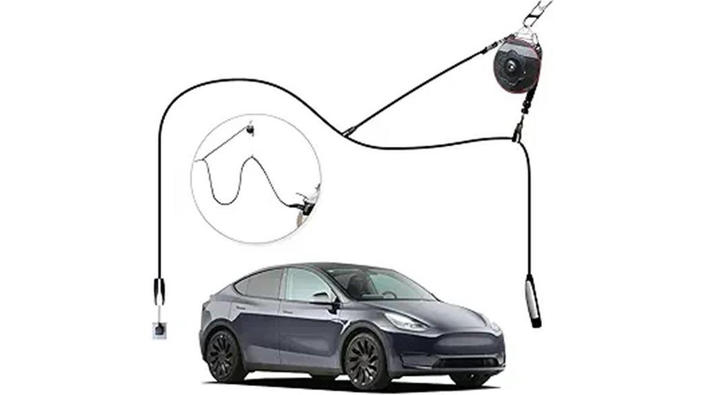 retractable ceiling ev charger