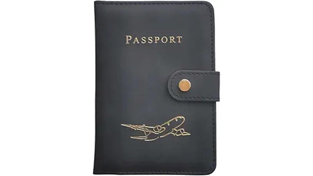 rfid blocking stylish passport holder