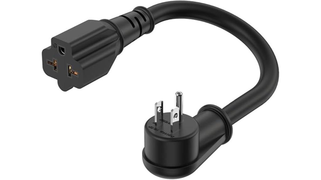 right angle 12awg extension cord