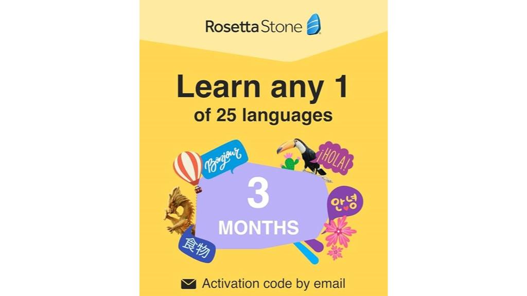 rosetta stone 3 month software