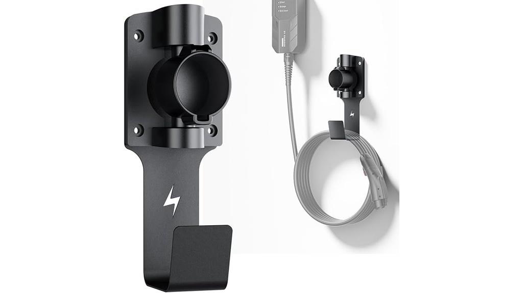 rotating ev charger dock