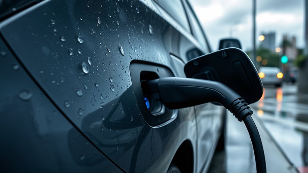 safe charging in rain