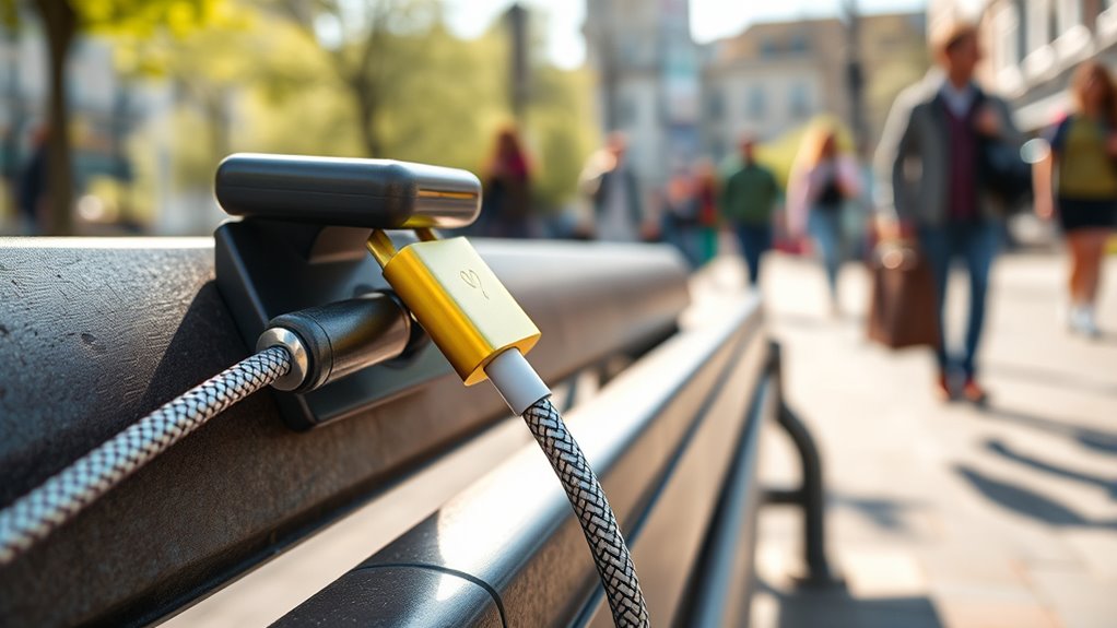 secure cables with steel locks