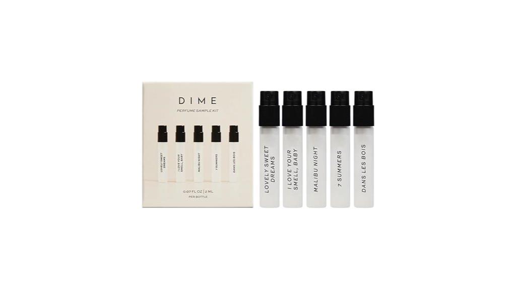 set of five 2ml perfumes