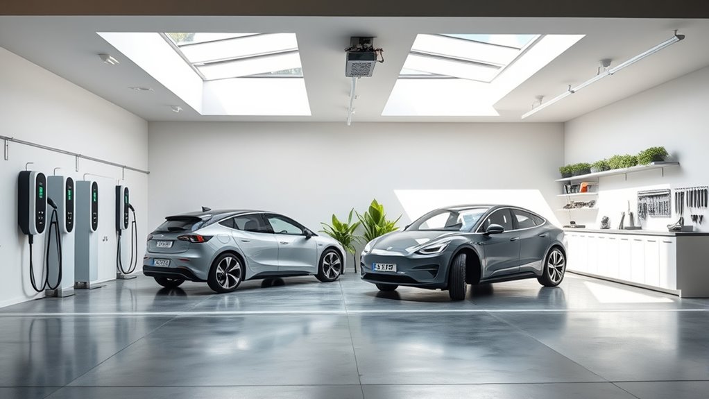 solar powered secure ev garage