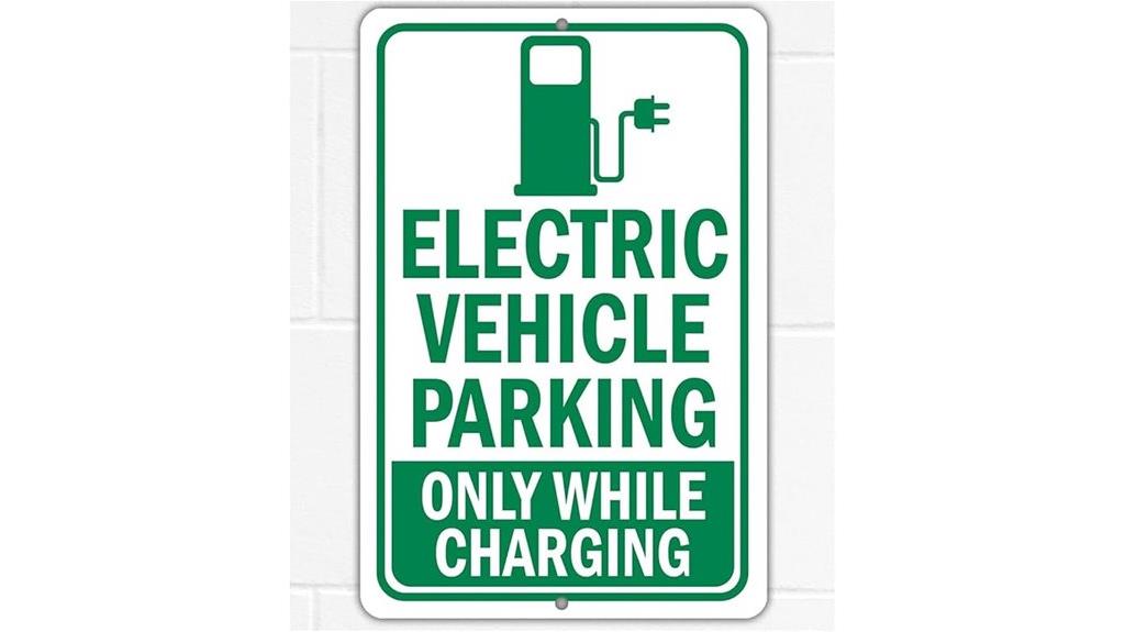tesla ev charging sign