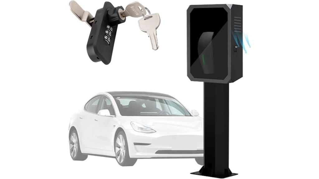 tesla steel outdoor charger