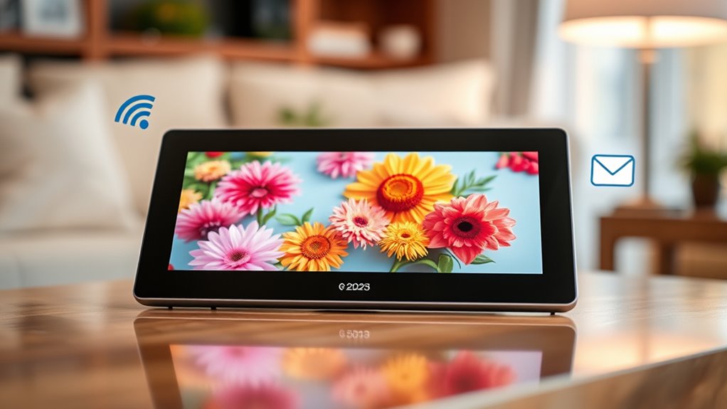 top email enabled digital frames