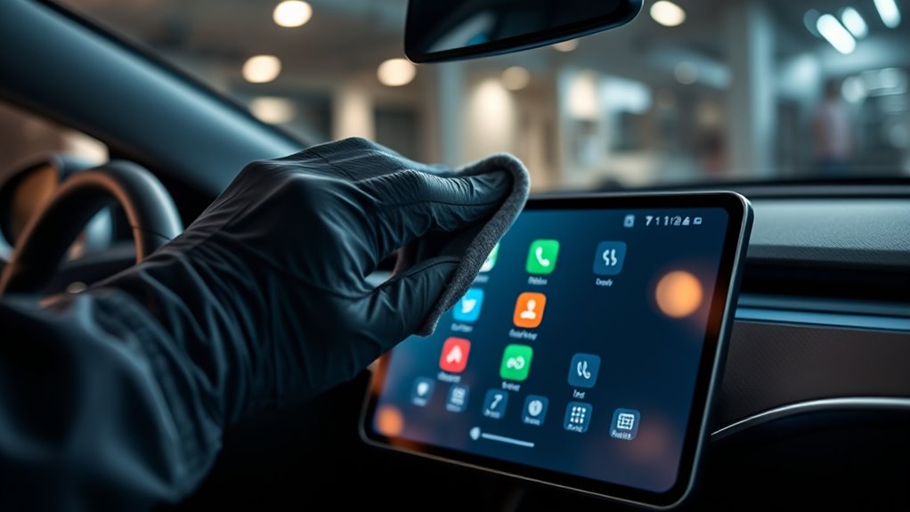 touchscreen cleaning precautions