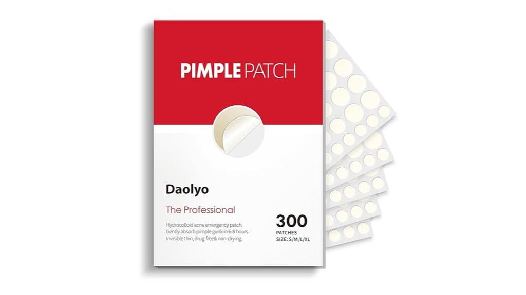 variety sized pimple patches