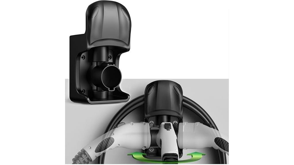 wall mounted ev cable holder