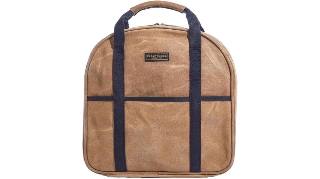 waxed canvas cable organizer