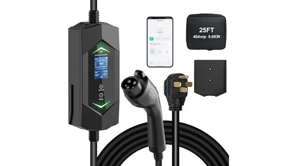 wifi enabled 25ft ev charger
