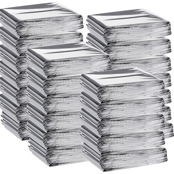 Macarrie 100 Pack Emergency Thermal Blankets