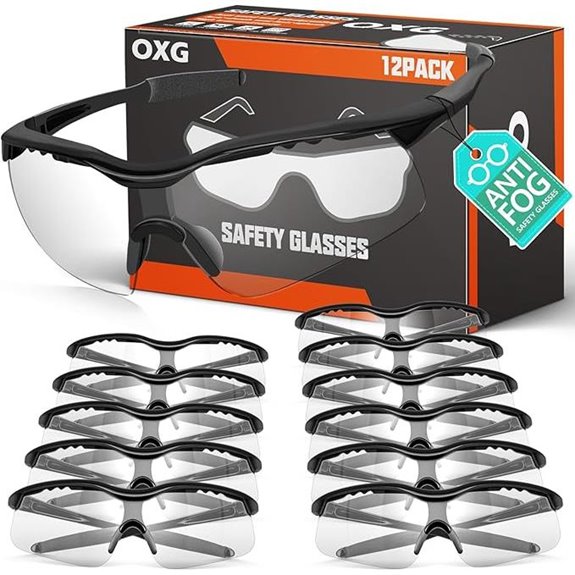 OXG 12 Pack Anti Fog Safety Glasses for Work