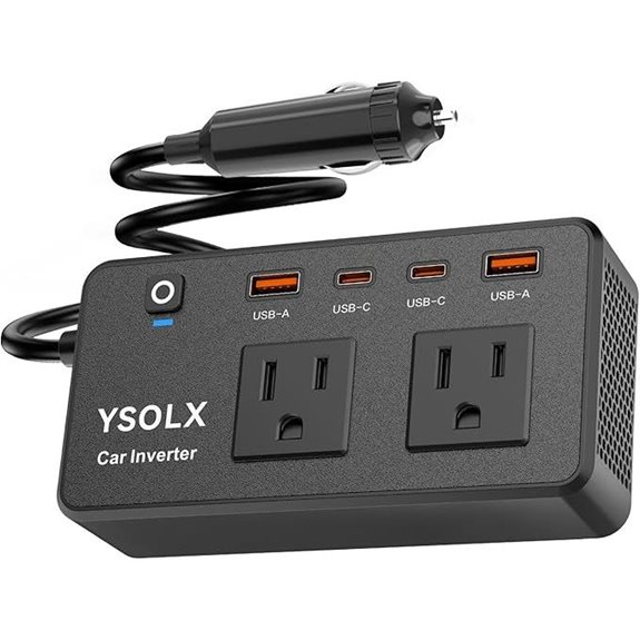 YSOLX 300W Car Power Inverter with USB-C & USB-A