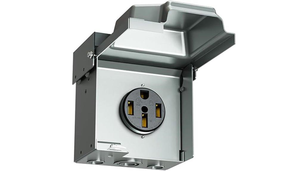 50 amp rv outlet box