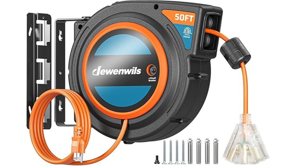 50 foot orange cord reel