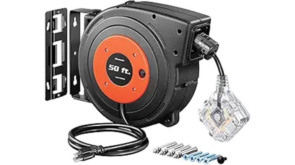 50 ft retractable cord